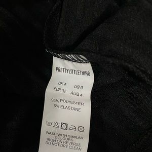 black one shoulder rib crop top